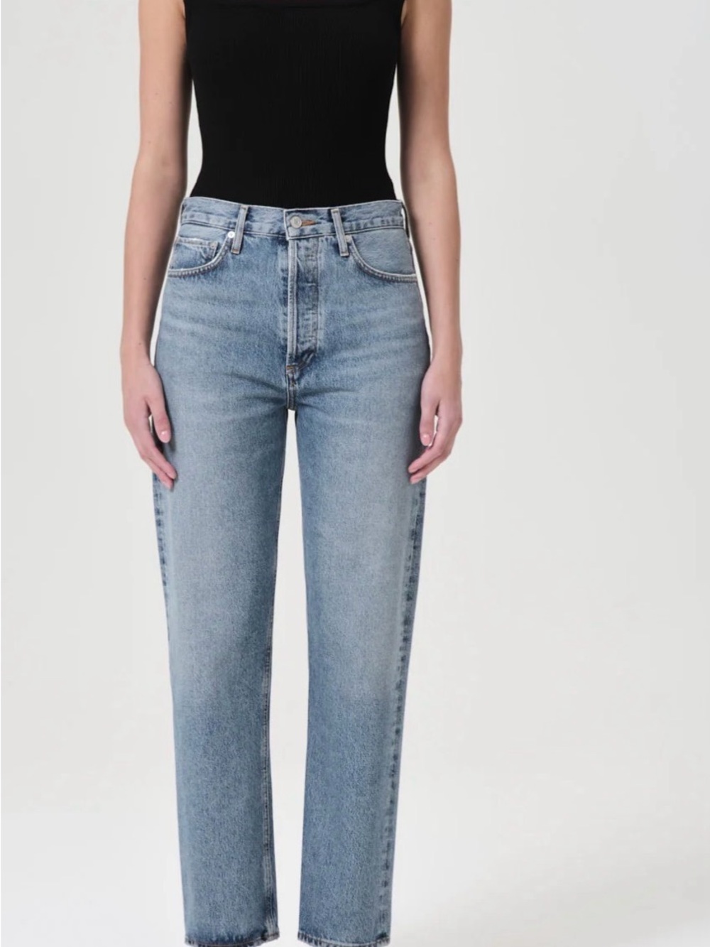 AGOLDE 90'S PINCH WAIST HIGH RISE STRAIGHT IN NAVIGATE 27